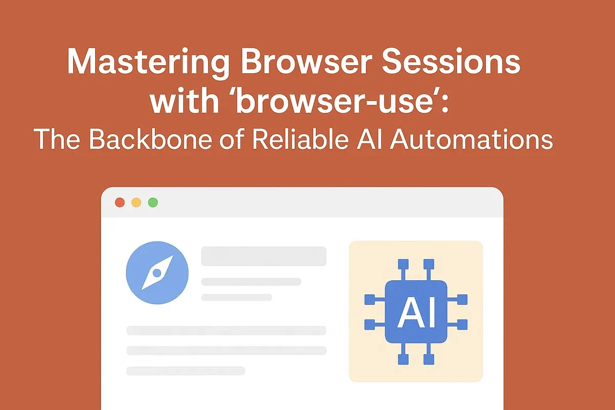Mastering Browser Sessions with browser-use for Reliable AI Automations